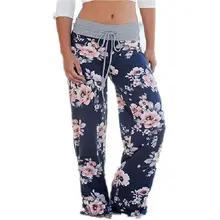Heyouthoney 3 colors 2017 women floral print wide leg pants loose ladies casual ankle length Plus Size trousers pantalones mujer