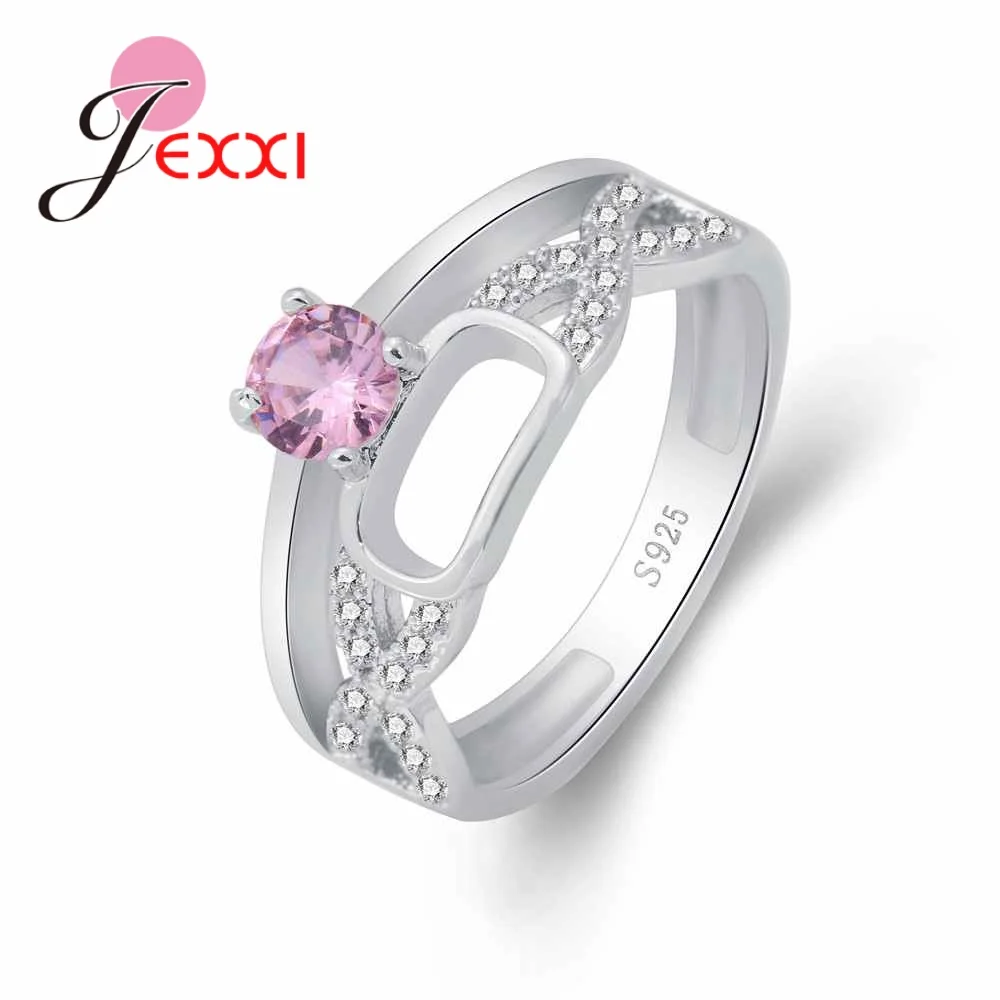 Preety Geomantic Hollow Shape Cross Style Craving Rings For Women 925 Silver Accessories Free Shipping Low Price Wholesale | Украшения и