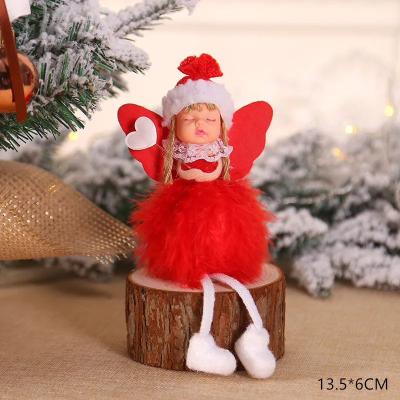 New Year Christmas Santa Claus Snowman Dolls Xmas Tree Ornament Natal Noel Deco Christmas Decoration for Home Kid Gift - Color: L.1