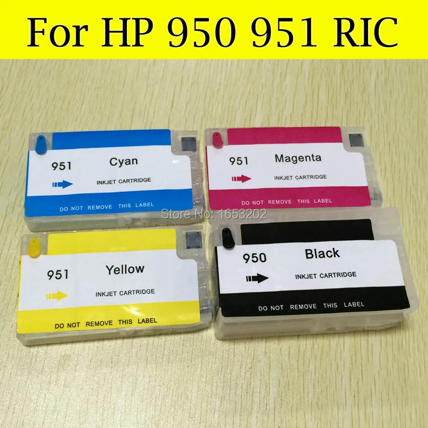 4 шт./лот для hp 950 951 пигментные чернила для hp Officejet Pro 8610 8600 8100 8660 8640 8630 8620 картридж с чернилами для принтера