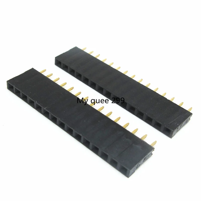 20 шт. 15P 2,54 мм Женский штырьевой Разьем Однорядный концевой соединитель 1*15 полосы шаг разъем