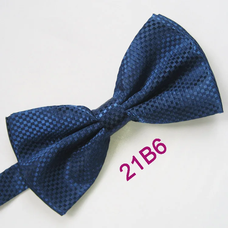 Одноцветное Цвет сетки Плед шашки бабочкой Tuxedo Adult Боути Бабочка мода Bowties Регулируемая унисекс галстук-бабочку Предварительно связали - Цвет: Blue 21B6