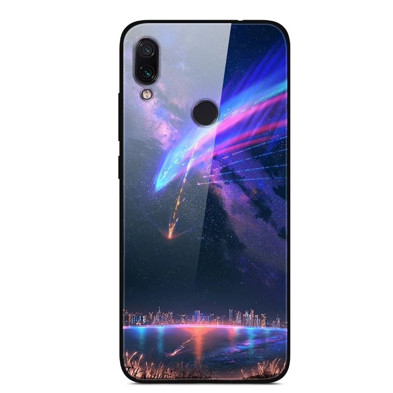 Для Xiao mi Red mi 7 Чехол из закаленного стекла для задней крышки телефона для Xiao mi Red mi Note 8 Pro Бампер для mi 9T Pro Red mi Note 8T