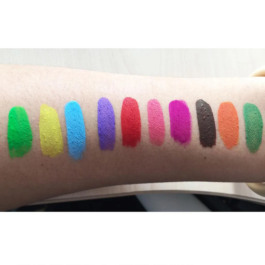 10g Fluorescence Face & Body Paint Make Up Stage Fancy Dress Halloween Make Face Body Painting Art Tools