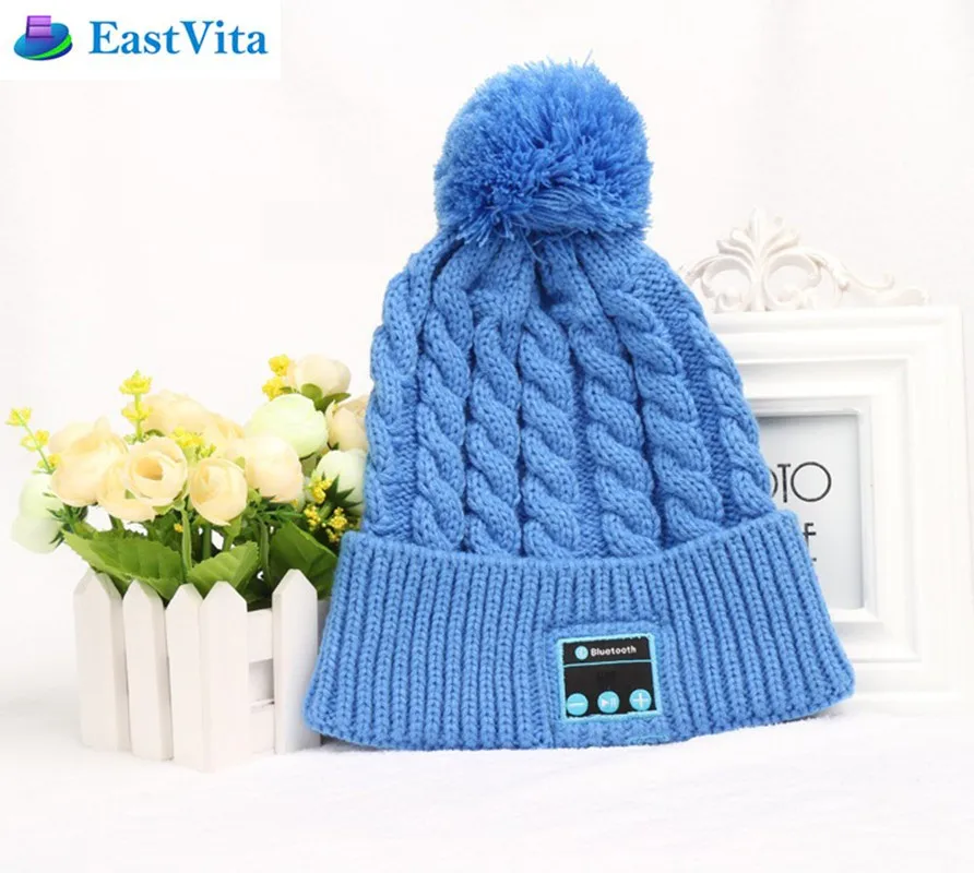 

Charging time 2 h 32 mm Pink Blue Bluetooth Beanie Knitted Hat Cap Wireless Headphone Headset Stereo Speaker Pink r30
