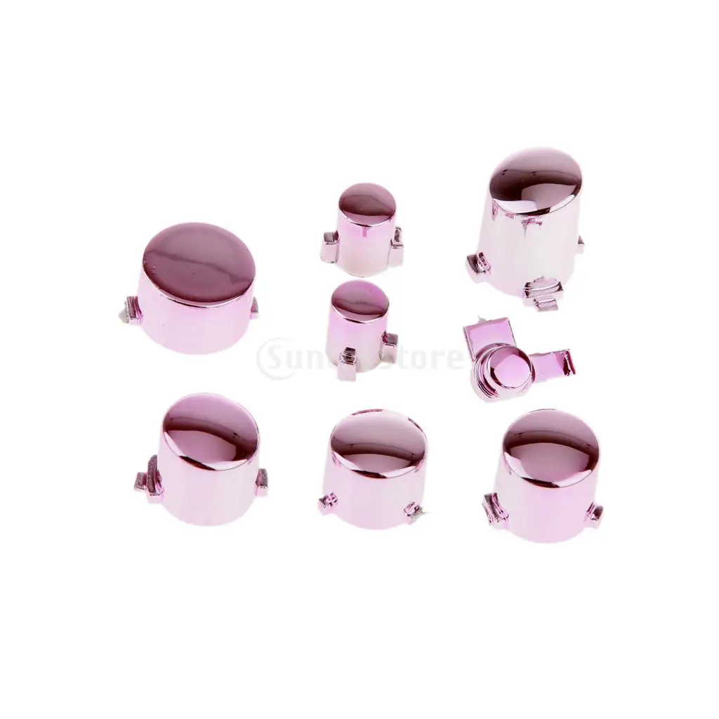 Custom Chrome Controller Case Housing Kit Full Shell for Xbox One Pink