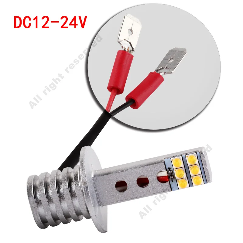 XSTORM H1 H3 светодиодные лампы с острым чипом, белые 12 SMD 750LM DRL дневные ходовые противотуманные фары, автоматические светодиоды для вождения автомобиля, парковочная лампа 12 В 6000 К