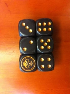 

16mm Coffee color dice, dice fillet ox demon king,16# point LOGO tau dice