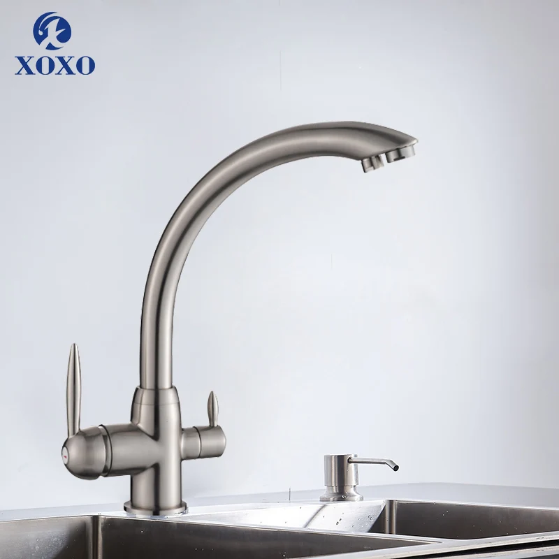 XOXO Kitchen Purify Faucets Mixer Tap Cold and hot 360 Degree Rotation with Water Purification Features  Kitchen Crane Tap 83028 white kitchen sink Kitchen Fixtures