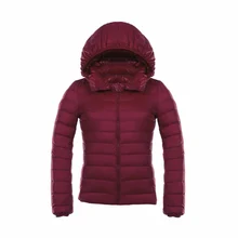 Tengo зима качество бренда Для женщин Ультра Легкая зимняя куртка-пуховик женщина 90% белый парка-пуховик с утиным пухом куртка весна Женская парка с капюшоном