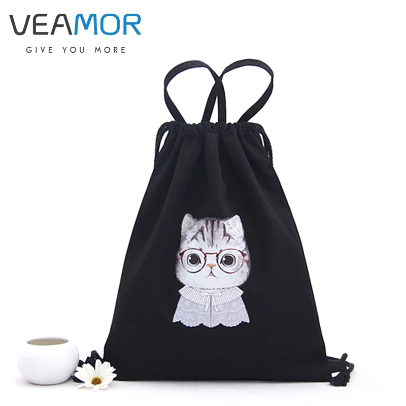 VEAMOR Shoulder font b Bags b font for Girls Women Canvas Handbag Baclpacks font b Drawstring