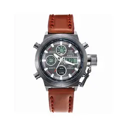 Модные Водонепроницаемый часы Мужские Dive Running светодиодный Спортивные кварцевые наручные часы