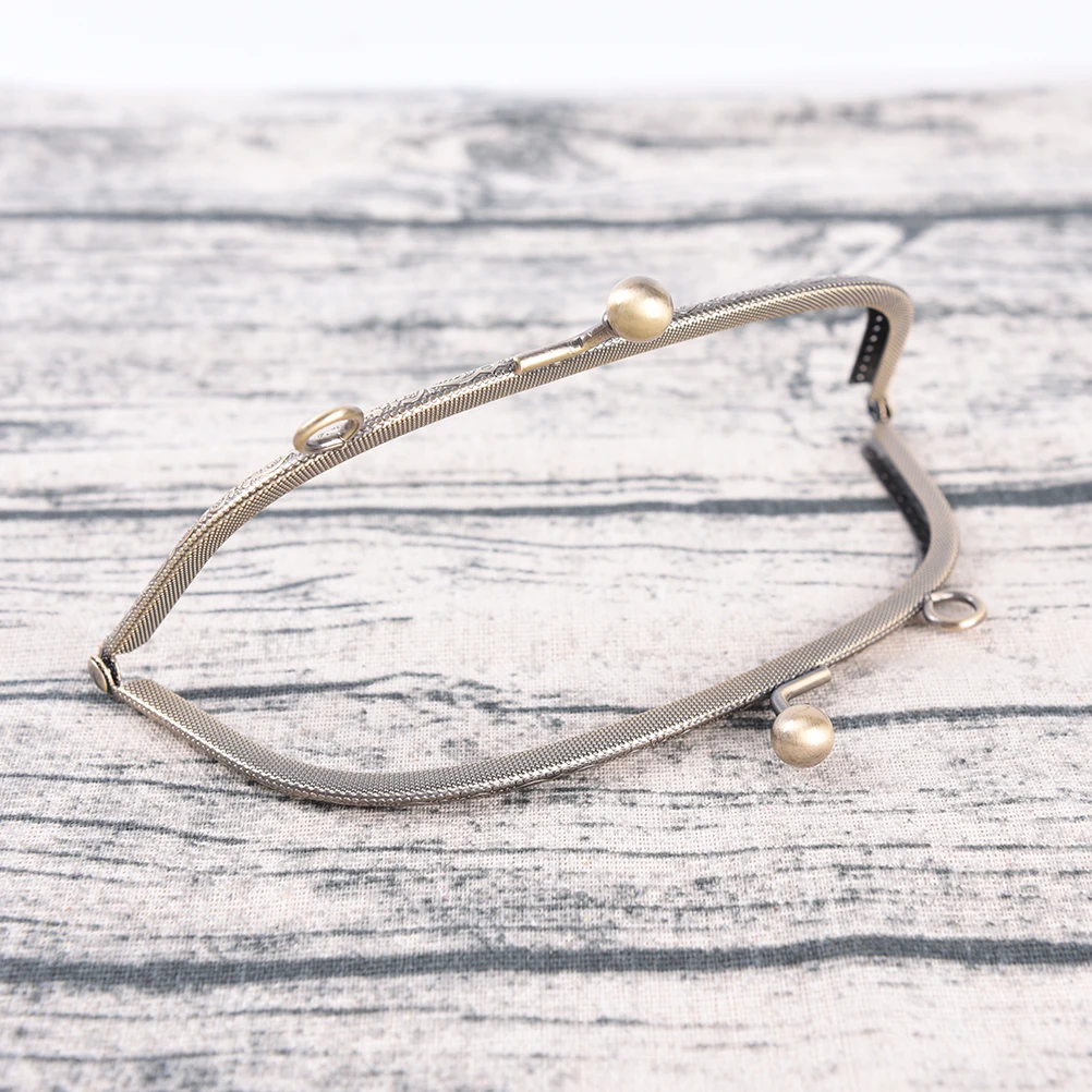 5 مقاسات قوس المعادن محفظة الإطار مقبض ل حقيبة يد الاكسسوارات الحقائب الأجهزة صنع قبلة قفل قفل العتيقة البرونزية نغمة