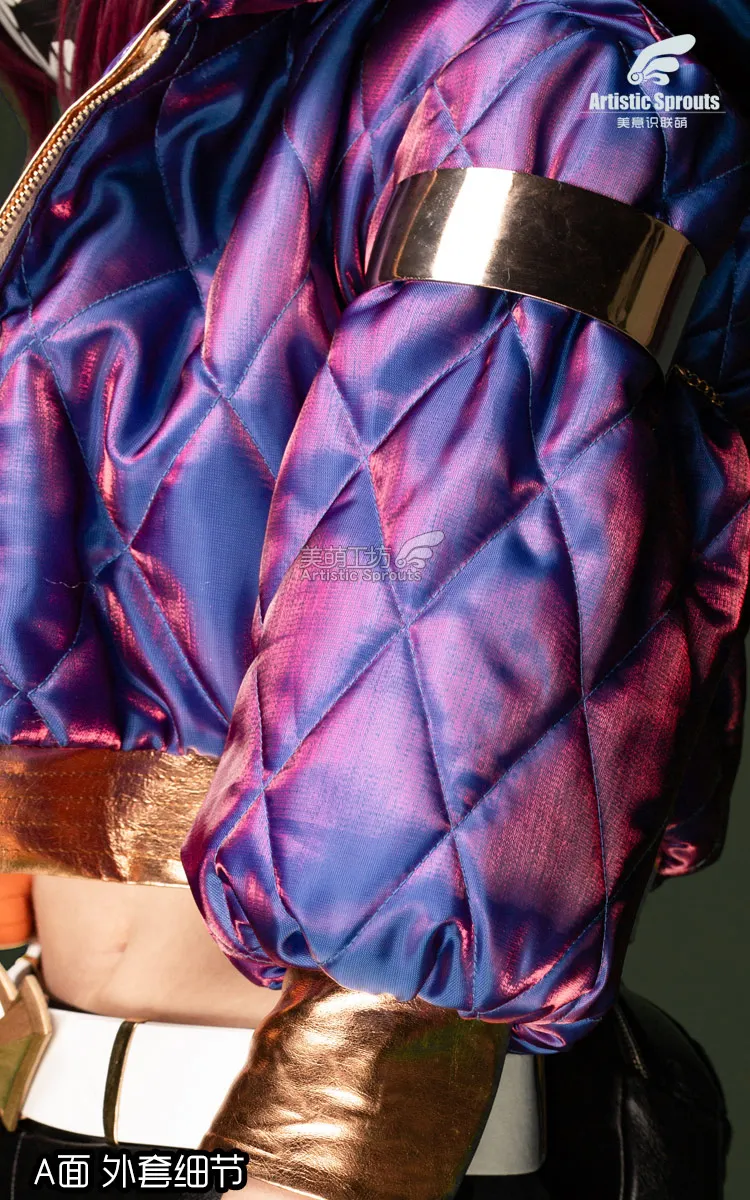 KDA Akali Jacket Hoodie Coat - LOL K/DA Fashion Winter Daily Wear Cap Cosplay Costume image 4