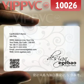 

10026 photography business cards - matte faces transparent card thin 0.36mm