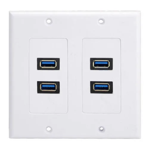 Высококачественная 4 портовая розетка с USB 3 0|usb 3.0 wall plate|usb usb 3.0usb |