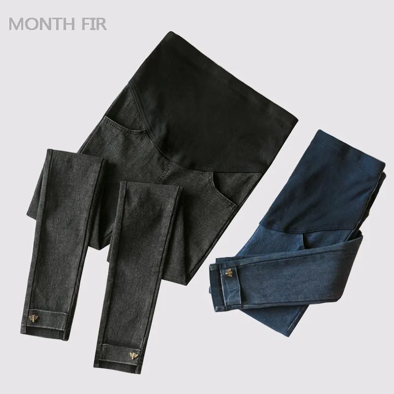

Maternity Wear Clothing Denim Jeans Pants For Pregnant Women Clothes Elastic Waist Maternity Leggings Ropa Premama Spring