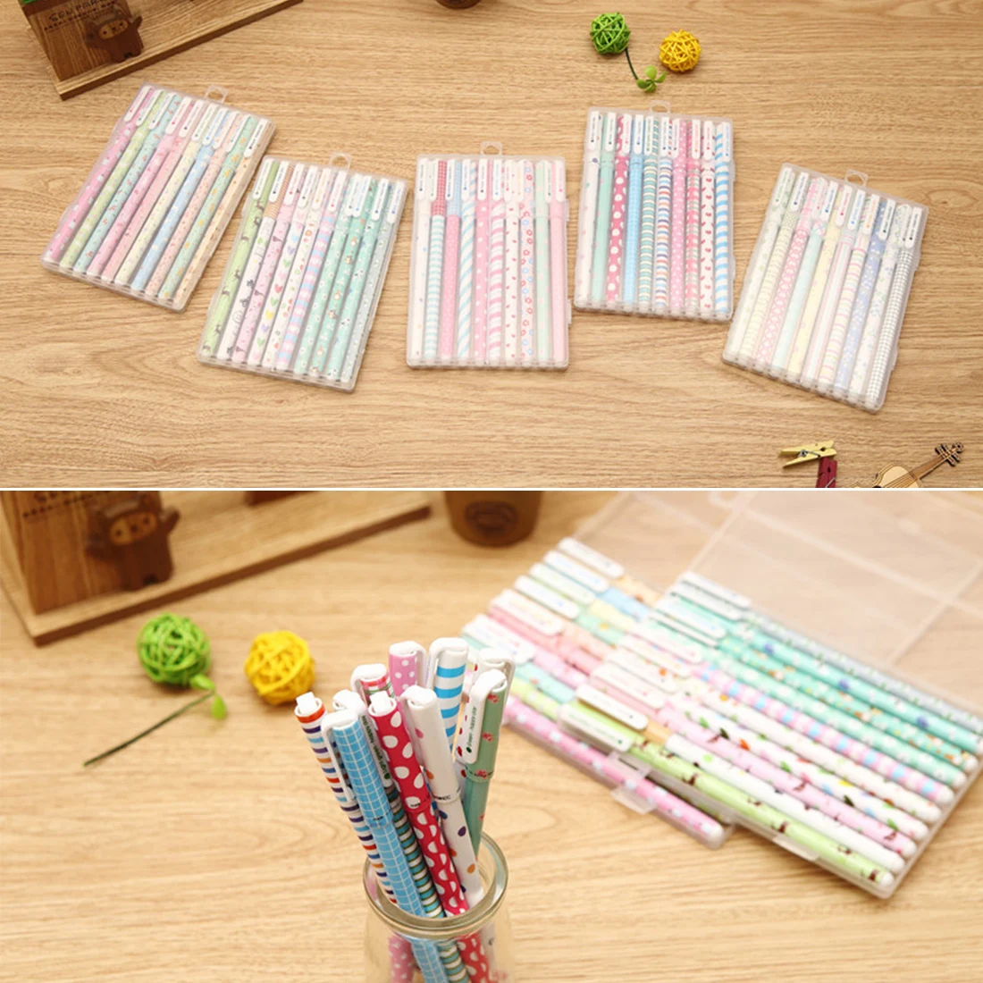 

FangNymph 10 pcs/pack Color Gel pen Starry Star Cartoon Animal Floral Pens 0.38mm Ballpoint Stationery Office School Supplies