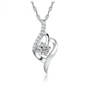 

2015 New arrival free shipping fashion female 925 sterling silver pendant necklaces jewelry wholesale Valentines Gift