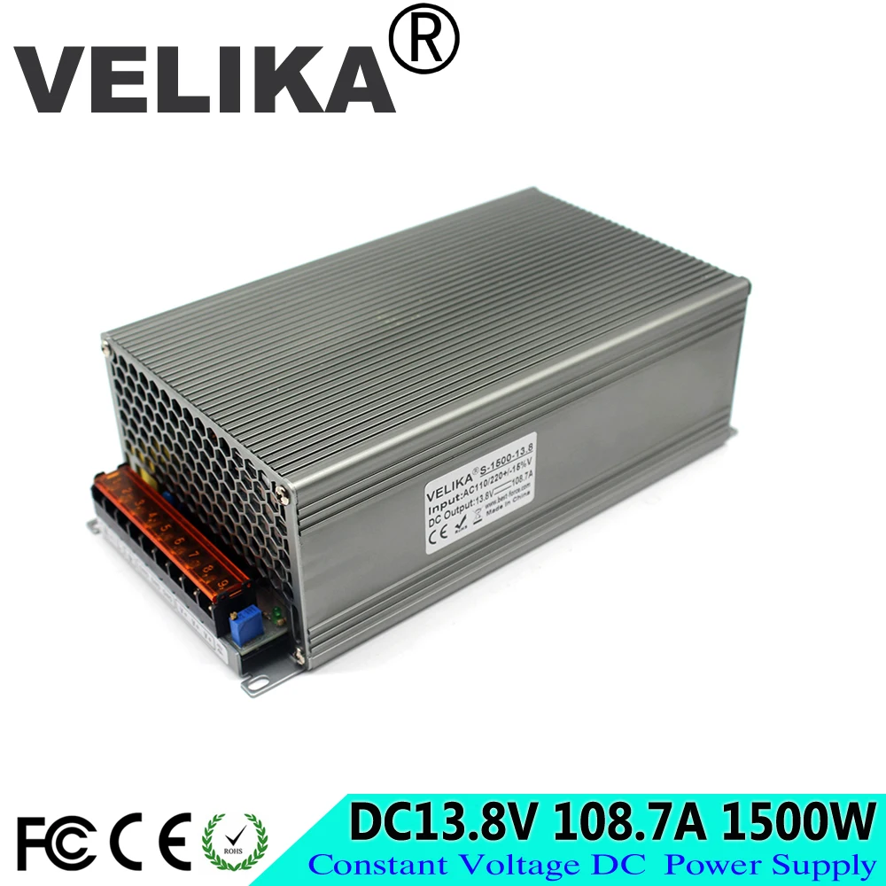 Универсальный импульсный источник питания DC13.8V 108.7A 1500 Вт Трансформатор 110 В 220 AC DC