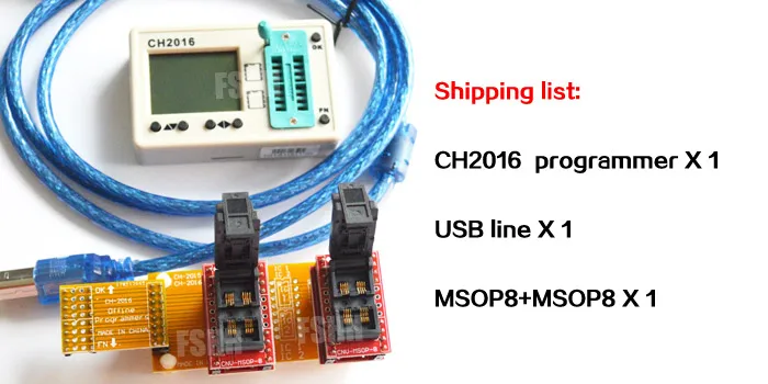 USB SPI флэш-программист ch2016 multi форума программист + раскладушка MSOP8 + MSOP8 Тесты разъем производства 1 Перетащите 2 программист