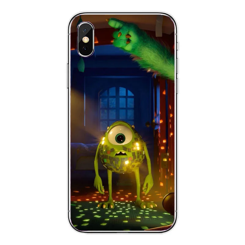 Cute Monsters University Mike Wazowski Slim Soft TPU Phone Case For iPhone 5s SE 6 6SPlus XS Max 8 8plus XR Case