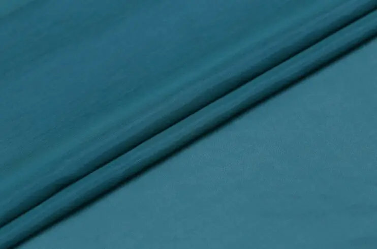 

Howmay silk fabric cotton blend 9m/m 55" 140cm 50% silk 50% cotton peacock blue 69# for lining or women's dress scarf hijab