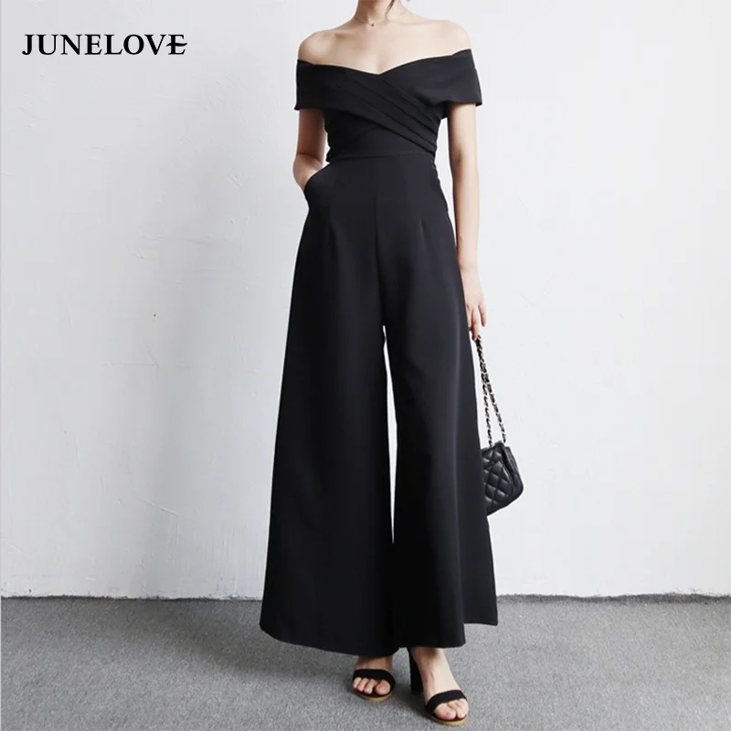 JuneLove 2018 autumn women casual full length solid