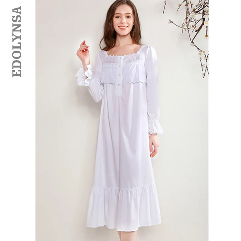 Женский хлопковый Халат Chemise ночная рубашка для медового месяца домашняя одежда