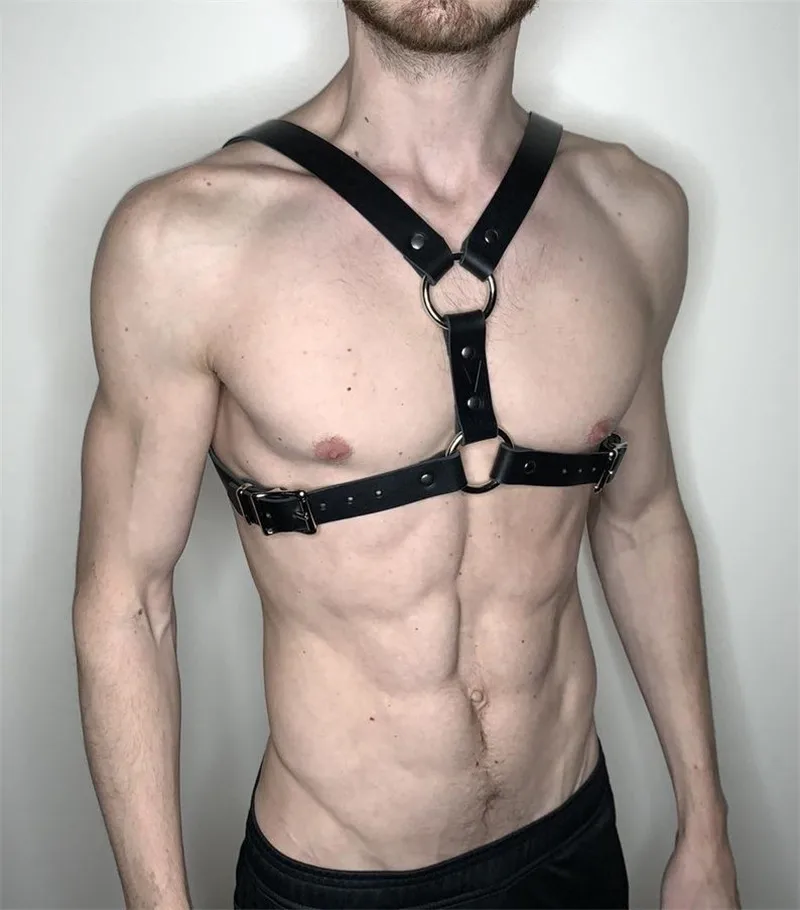 Кожаный ремень для подвязок для мужчин, пояс для подвязок, для тела, клетка для связывания, для сексуальных мужчин, ремни на плечо, в готическом стиле БДСМ, ремни для связывания, для мужчин, Rave
