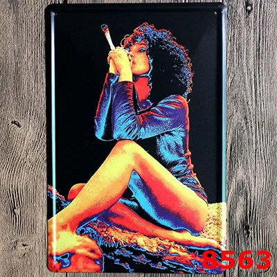 Vintage Sexy Madonna Metal Plates Vintage Bar Home Decorative Metal tin