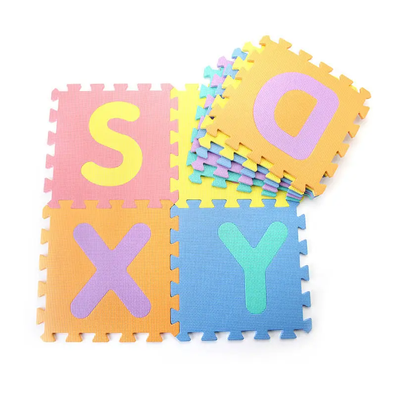 

Puzzle DIY Play Mats comfortable Mats Soft EVA Play Fruit Animal pri-edu DIY Toy 10pcs Baby Play Mats