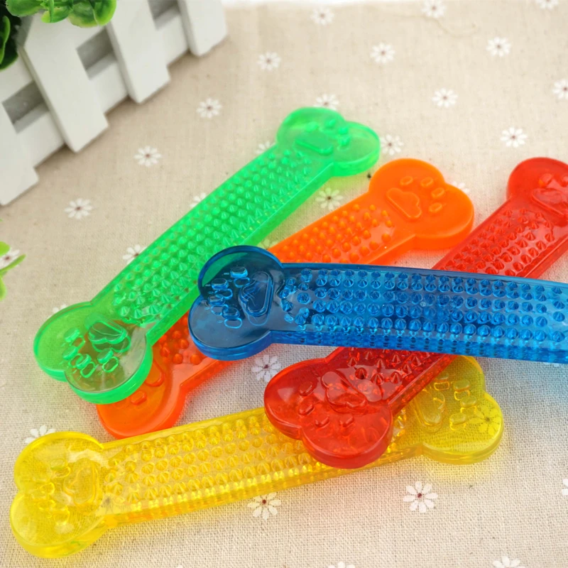 10pcs/lot Dog Dental Chew Toys Bone Shaped Stick Training Dog Toy Bite Resistant Grind Teeth