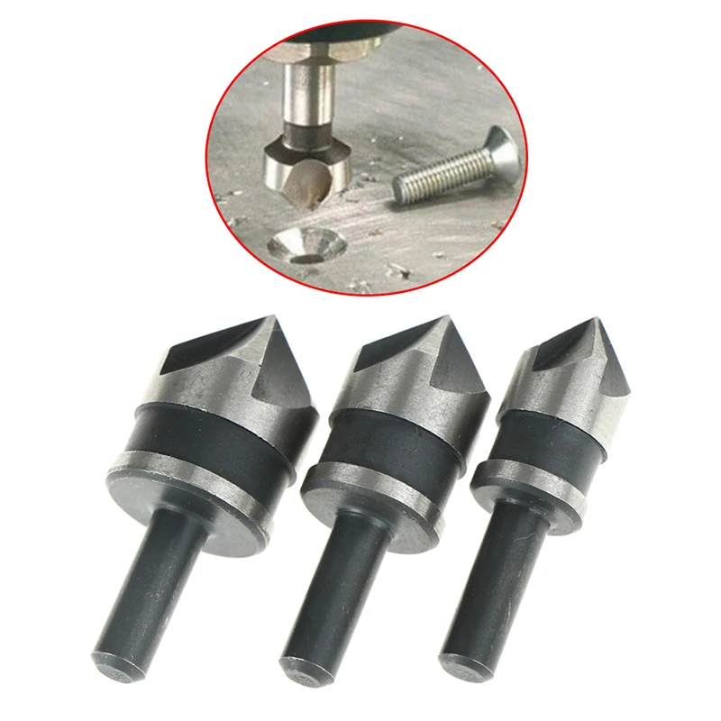90 Degree Point Angle Chamfer Chamfering Countersinking HSS 5 Flute