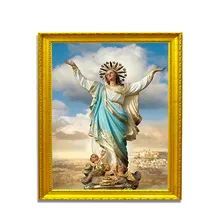 Вышивка мозаикой из стразов домашний декор 5D самодельное бриллиантовое украшение религиозное вышитое изображение Классический горный хрусталь мужской подарок на заказ фото