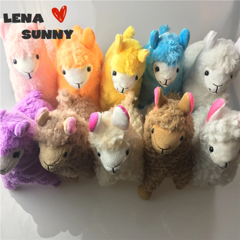 

50PC/Lot Mixed Japanese Alpaca Llama Sheep Plush Toy Stuffed Animal Dolls Soft Plush Toys for Kids Birthday Gifts Christmas Gift