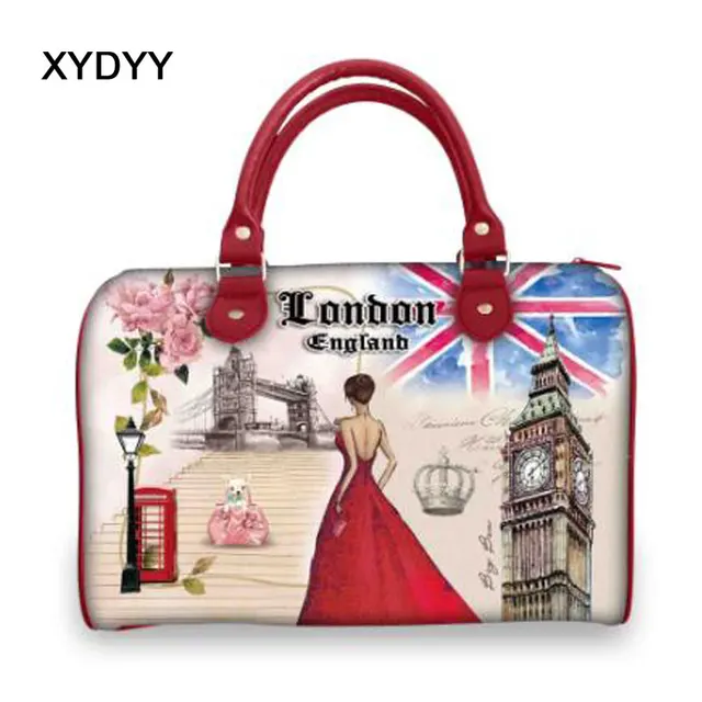 Xydyy Fashion Pu Leather Bags Las London Print Women Xydyy Fashion Pu Leather Bags Las London Print Women Handbags Casual Tote High Quality Large