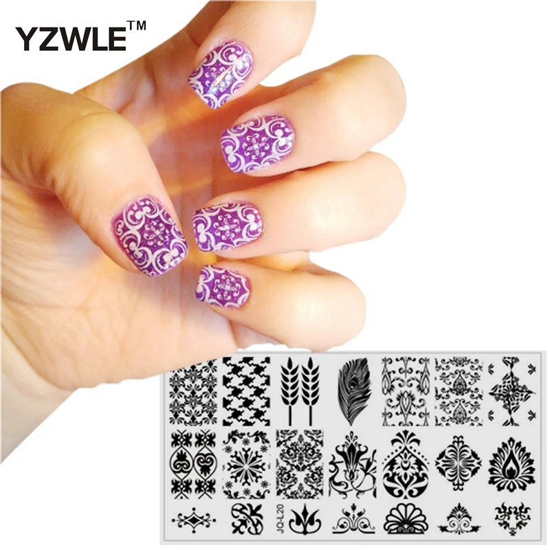 

2019 New Styles Nail Art Stamp Stamping Image Plate 6*12cm Stainless Steel Nail Template Manicure Stencil Tools