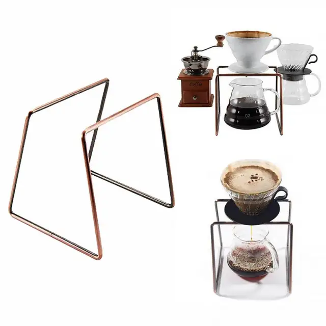 Best Price New Coffee Filter Holder Metal Permanent Coffee Dripper Geometric For Coffee Marker Filter Holder