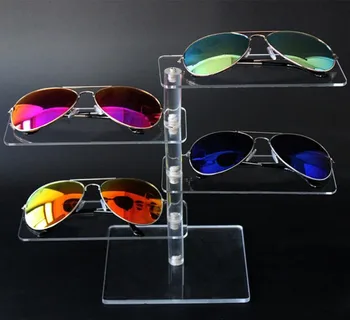 

Sunglasses Glasses Show Rack Counter Display Stand Holder clear acrylic Jewelry packaging night vision watch shelf free shipping