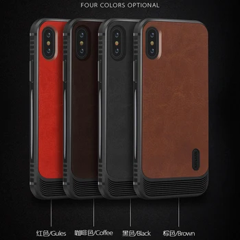 

Magnetic Case For Iphone X TPU + PU Leather 2 in 1 Car Magent Cases For Iphone X XS Coque For Iphone 7 7plus 8 8plus Fundas