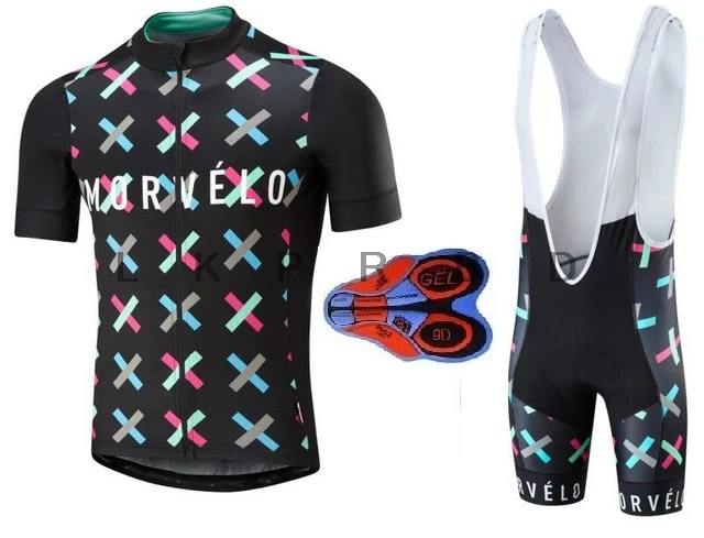 

2019 Morvelo ropa ciclismo Breathable Summer Cycling Jersey Bib Shorts Set Bicycle Sport Wear Clothing Clothes Shirt Quick Dry