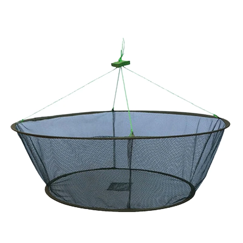 Топ!-портативные открытые складные сети литья сети для креветок рыболовные сети - Цвет: Green