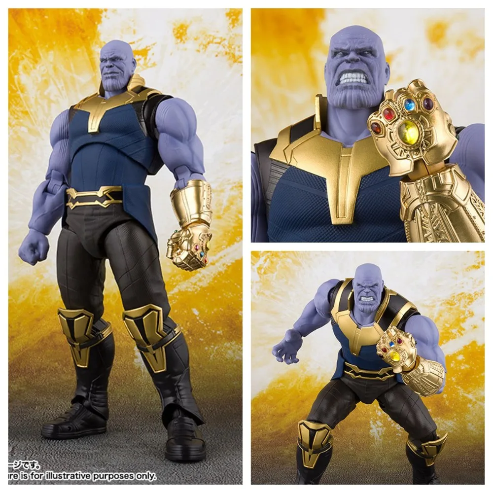 

anime SHF S.H.Figuarts 6" Thanos Action Figure Cosmic Cube Tesseract Infinity Gauntlet Marvel 2018 Avengers 3 Infinity War Doll