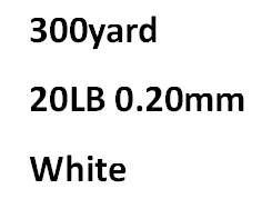 FIREline 300YD кристально-белая рыболовная леска из полиэтилена, многонитевая плавающая леска 6 8 10 20 30LB Pesca для бисера - Цвет: 300yard 20lb white
