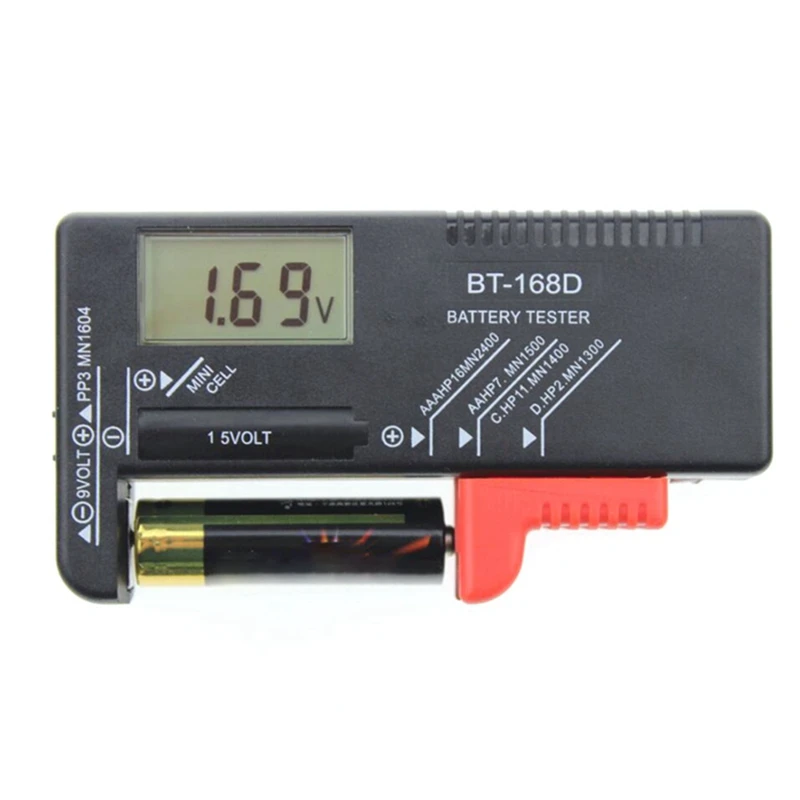 Цифровой тестер емкости аккумуляторов BT168D умный электронный индикатор питания