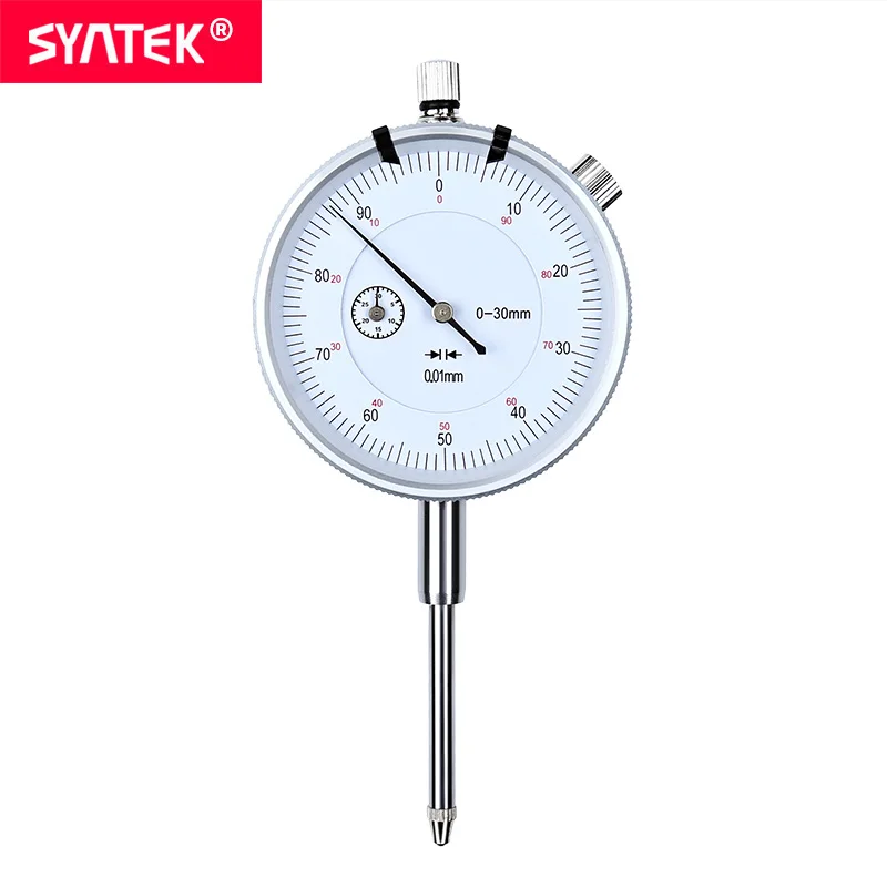 Syntek 0 30mm High Quality Dial Indicator Measuring Tool Metric Dial Test Indicator 0.01mm dial