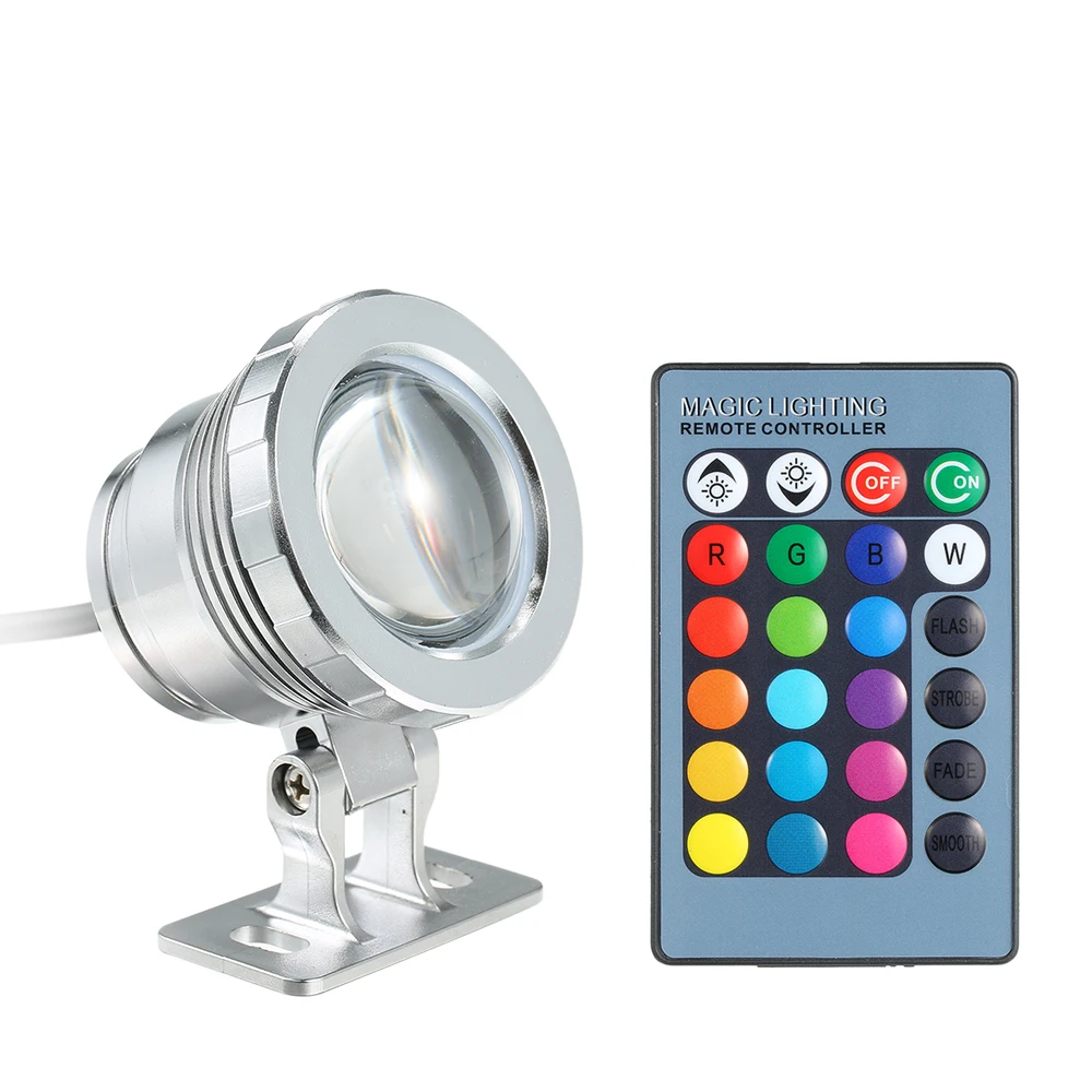 10 Вт Led Дистанционное управление RGB, 16 цветов погружной светильник подводный ночник ваза чаша Открытый сад вечерние украшения