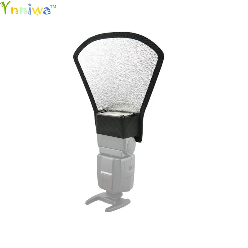 

Universal Camera Flash Diffuser Softbox Silver and White Reflector For all camera