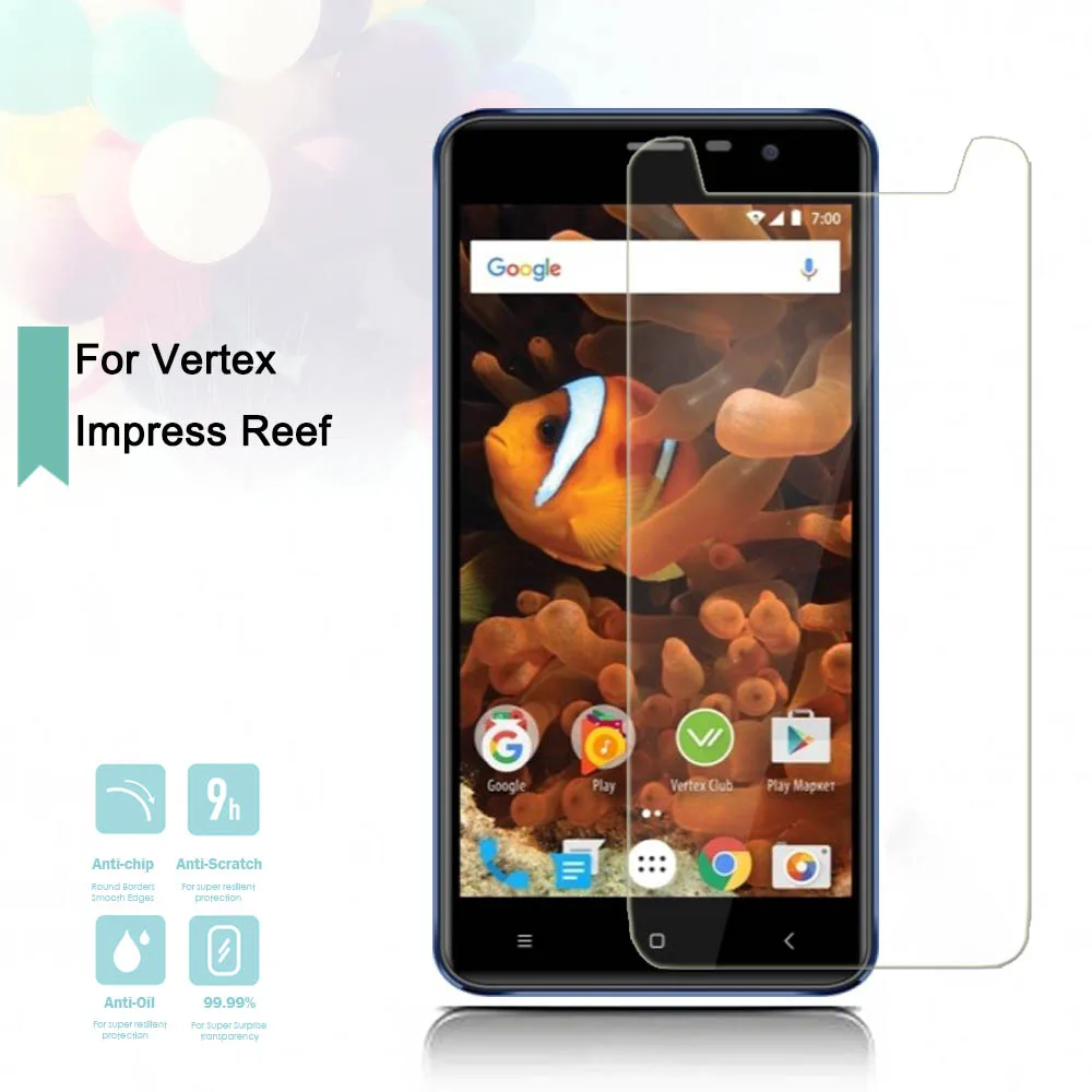 2.5D 0 26 мм ультра тонкий закаленное стекло Vertex Impress Reef усиленная защитная пленка